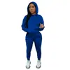 Roupas femininas europeias e americanas, conjunto de moletom de duas peças com forro de fleece e calças femininas de quadril largo, moletom esportivo casual