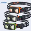 Linterna Frontal Nueva Luz Fuerte Súper Brillante Súper Larga Duración Pesca Ligera Mini Carga Inducción Carrera Nocturna Linterna Pequeña