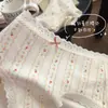 Estilo Japonés 10A Antibacterianas Algodón Puro para Niñas Braguitas para Mujer Florales Transpirables Entrepierna Extendida Tiro Medio Hipster Braguitas para Mujer