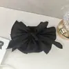Presilha Elegante Preta Laço Avançada Presilha Tubarão Parte de Trás da Cabeça Feminina Pega Cabelo Multiestilo Elegante Acessórios de Cabelo Presilha de Cabelo
