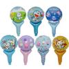 Código de empuje y barrido Palo de mano Actividades del día de los niños Decoración de drenaje Palo de globo de mano de dibujos animados Aro para el cabello Globo de película de aluminio