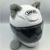 Capacete Removível Decorações de Orelha de Gato 3D Acessórios para Capacete de Motocicleta Veículo Elétrico Orelhas de Pelúcia Universais
