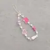 Nuevo cordón para teléfono móvil femenino fresco dulce cadena de cuentas adornos amor lazo cadena para teléfono móvil accesorios decoración de bolso