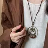 Nuevo Collar Largo de Plumas Estilo Zen Chino para Mujer, Cadena de Suéter Apilada Estilo Étnico Retro, Accesorios Bohemios de Otoño e Invierno