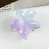 Estilo Coreano Novo Verão Fresco Gradiente Rosa-Amarelo Cor de Gelatina Fofo Presilha de Garra Doce Feminina Presilha de Cabelo para Penteado Presilha Tubarão