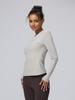 Playera Delgada Suave y Cera de Manga Larga con Camiseta Interior Wundermost Ropa de Yoga Ajustada de Alta Elasticidad Slim para Correr Mujeres