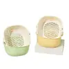 Cesta Escurridora de Plástico para Lavar Frutas y Verduras, Color Sólido Dibujo Animado Herramienta de Cocina Multifuncional para Uso Doméstico, Control de Agua, Unisex