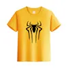 Camiseta de Algodão de Manga Curta Cor Sólida Verão Transfronteiriça Roupas Infantis Meia-manga Roupas Pai e Filho Roupas de Classe Camiseta Básica com LOGO Estampado