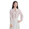 Outono/Inverno 2026 Novo Conjunto de Duas Peças Feminino Estilo Francês Manga Longa Solto Branco Versátil Camisa e Saia Tendência