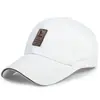 Chapéus para Homens e Mulheres, Novo Modelo Estilo Coreano com Etiqueta de Couro, Boné de Beisebol Versátil, Boné Esportivo Respirável e Absorvente de Suor, Chapéu de Pesca com Proteção Solar