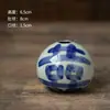 Adornos de Cerámica de Jingdezhen Creativo Porcelana Azul y Blanca Pintada a Mano Florero Decorativo para Sala de Estar Inserto para Flores Cerámica Retro Nostálgica