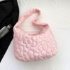 Outono e Inverno nova bolsa nuvem plissada bolsa mensageiro bolsa feminina outono e inverno grande capacidade bolsa jaqueta de algodão bolsa ombro bolha nicho