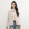 Abrigo Corto de Lana Doble Cara para Mujer, Nueva Tendencia Otoño e Invierno 2026, Elegante Abrigo de Lana para Mujeres Petites