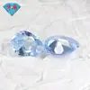 Huagang Gems Anillo de Piedra Suelta de Espinela Sintética Azul Claro Forma de Lágrima, Cara de Anillo de Piedra Suelta de Espinela Forma de Pera de un Solo Agujero 104 #.