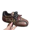 Zapatillas de entrenamiento alemanas de bloques de color, zapatillas de diseño cómodo para mujer con suela blanda y a la moda, nuevo estilo versátil 2026 para primavera y otoño con cordones, nicho