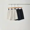 Shorts casuales rectos, frescos y estilizados para mujer, nuevo modelo de verano 2026, shorts deportivos de Tencel de capa de aire de cintura alta