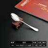 Cuchara de Punta de Acero Inoxidable Cuchara Redonda Cuchara para Sopa Cuchillo y Tenedor para Comida Occidental Comercial Vajilla Cuchillo y Tenedor para Filete Cuchara para Postre y Té Cuchara para Café