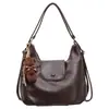 Chegada Nova Outono 2026 Bolsa de Ombro Única Grande Capacidade Casual Nova Retro Fashionável Simples Estudante Pode Ser Bolsa Tote de Ombro Duplo