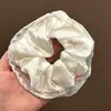Ligas para el cabello estilo coreano, ligeras, con estampado de leopardo, elásticos para el cabello retro extragrandes, bandas elásticas para el cabello muy elásticas, scrunchies de moda para mujer