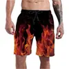 Europa y Estados Unidos transfronterizos nuevos comercio exterior shorts de llama impresión digital 3D casual moda pantalones cortos de playa hombres