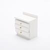 1:Casa de muñecas de 12 pulgadas, minimuebles para dormitorio, microescena, modelo europeo de madera, tela, cama doble