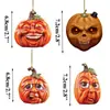 Artesanato Criativo em Acrílico Atmosfera de Festa de Feriado Decoração de Rosto de Fantasma Abóbora Enfeites Pendurados Casa DIY Adereços de Halloween