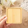 Posavasos Creativos de Bambú Base para Posavasos de Mosaico DIY Redondos Aislantes del Calor Anti-quemaduras Posavasos de Madera Hechos a Mano Personalizados Venta al por Mayor