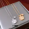 Collar de Zirconia Redonda con Diseño de Estrella Electrochapado en Oro Real, Exquisito, Moderno, Cadena Versátil para Suéter, Lujo Ligero, Joyería de Estilo Nicho