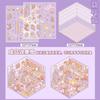 Ziyi Miniaturas Escena Corte Libre Paisajismo Escena Pegatina Visual 3D Apilado Estéreo Cabaña Red Social Transfronterizo Coreano