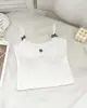 Nuevo estilo de primavera, camisola sexy con ribete de encaje y lazo para mujer con copas, top de capa interior ajustado para mujer