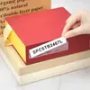 Etiqueta Adhesiva para Bolsa de Documentos de Oficina Escolar al por Mayor, Porta Tarjeta de Plástico Transparente de PVC, Tarjeta de Clasificación de Almacén de Alta Definición