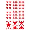 Adesivo de estrela de cinco pontas multi-tamanho adesivo de estrela colorida adesivo de recompensa para crianças adesivo para roupas