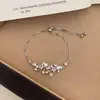 Coleção de pulseiras: borboleta, coração, trevo de quatro folhas, corrente fina simples, versátil para o dia a dia, estilo nicho de alta qualidade, acessórios de menina
