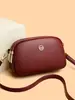 Bolsa Feminina 2026 Versátil Textura de Couro Macio Bolsa para Mãe Ombro Único Transversal Alta Qualidade Estilosa Três Camadas Grande Capacidade Pequena Bolsa Quadrada