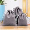 Bolsa de franela con cordón ajustable, bolsa de joyería de tela flocada, bolsa de embalaje de regalo, bolsa de almacenamiento de auriculares