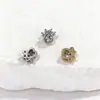 0.9 Piercings Labiais Dentados, Piercings de Orelha, Acessórios de Piercing de Hélice, Acessórios com Dentes Externos de Garra de Gato e Diabinho Incrustados com Zircônia de Cobre, Acessórios DIY
