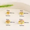 Cor de ouro 18k espaçador de roda de contas que retém a cor micro cravejado zircônia cobre espaçador de conta de perfuração redonda pulseira DIY feita à mão com contas