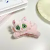 Versión coreana 2024 de clip de gato tridimensional de peluche lindo clip de tiburón para el cabello clip para el cabello clip para el cabello parte posterior de la cabeza de los niños