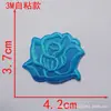 Tamanho pequeno, médio e grande autoadesivo bordado de flor de rosa adesivo de tecido patch branco patch decorativo para roupas flor de tecido acessórios de vestuário