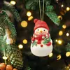 Natal Transfronteiriço Novos Produtos Mais Vendidos Acrílico Plano Boneco de Neve de Natal Atmosfera Festiva Decoração de Árvore de Natal Pingente