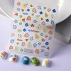 El nuevo parche adhesivo para decoración de uñas 5D, con diseño de flores de simulación de relieve DIY, para uñas de mujeres embarazadas, es resistente al agua y duradero.