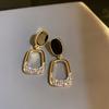 Pendientes colgantes de diamantes con aguja de plata S925 con sentido avanzado para mujer, estilo retro, atmosférico, de Corea del Sur, nuevos pendientes al por mayor