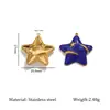 Accesorios de Joyería Transfronterizos Pendientes de Esmalte con Forma de Estrella Colgantes Moda Collares Sencillos Colgantes Artículos de Joyería Versátiles