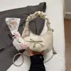 Bolso de Cadena Plegado Estilo Coreano Nicho Nuevo Modelo 2026 Bolso de Hombro Axila con Lazo de Moda Bolso Cruzado de Gama Alta