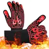 Guantes Ignífugos, Resistentes al Fuego, Resistentes a Altas Temperaturas de 800 Grados para Barbacoa, Microondas, Horno y Horneado, Guantes de Silicona Aislantes del Calor Anti-Quemaduras