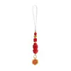 Atacado Mineral Cru Natural Alto Teor Cinábrio Vermelho Imperial Pingente de Corrente de Celular Pixiu Chaveiro Acessório Popular para Bolsa