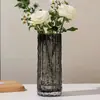 Jarrón de Vidrio Hidropónico Glaciar Nórdico de Moda Pieza Decorativa Hecha a Mano Estilo Lujo Ligero para Sala de Estar Mesa de Comedor Arreglo Floral Estilo Ins Gama Alta