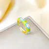 Anillo Ladrillo de Diseño Nicho de Alta Gama Lujo Accesible para Mujer Moda Europea y Americana Creativo Zirconia Chapado en Oro Anillo Abierto Ajustable
