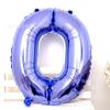 Nuevo globo digital de aluminio morado de 32 pulgadas transfronterizo, decoración para fiestas de cumpleaños infantiles y bebés, diseño de escena al por mayor