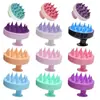 Nuevo Cepillo para Champú de Colores Caramelo Popular Transfronterizo Cepillo Masajeador de Cabeza de Silicona Artefacto Anti-Picazón del Cuero Cabelludo Fabricante Venta al por Mayor